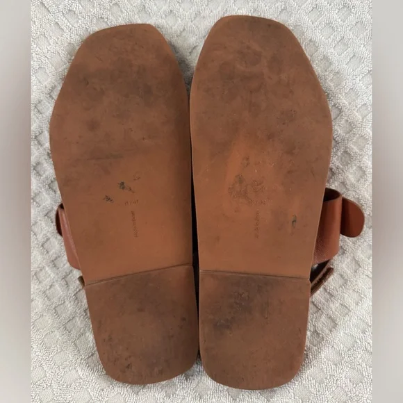 Mercedes Castillo Adria Sandal Napa Leather in Almond Size 41 US 11 Retail $395 - Picture 12 of 13